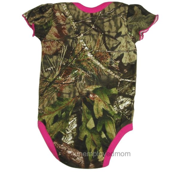 Daddy's Camo Girl Creepers Bodysuits 3 Short Sleeve Shirts Hunting Buddy - Picture 5 of 11